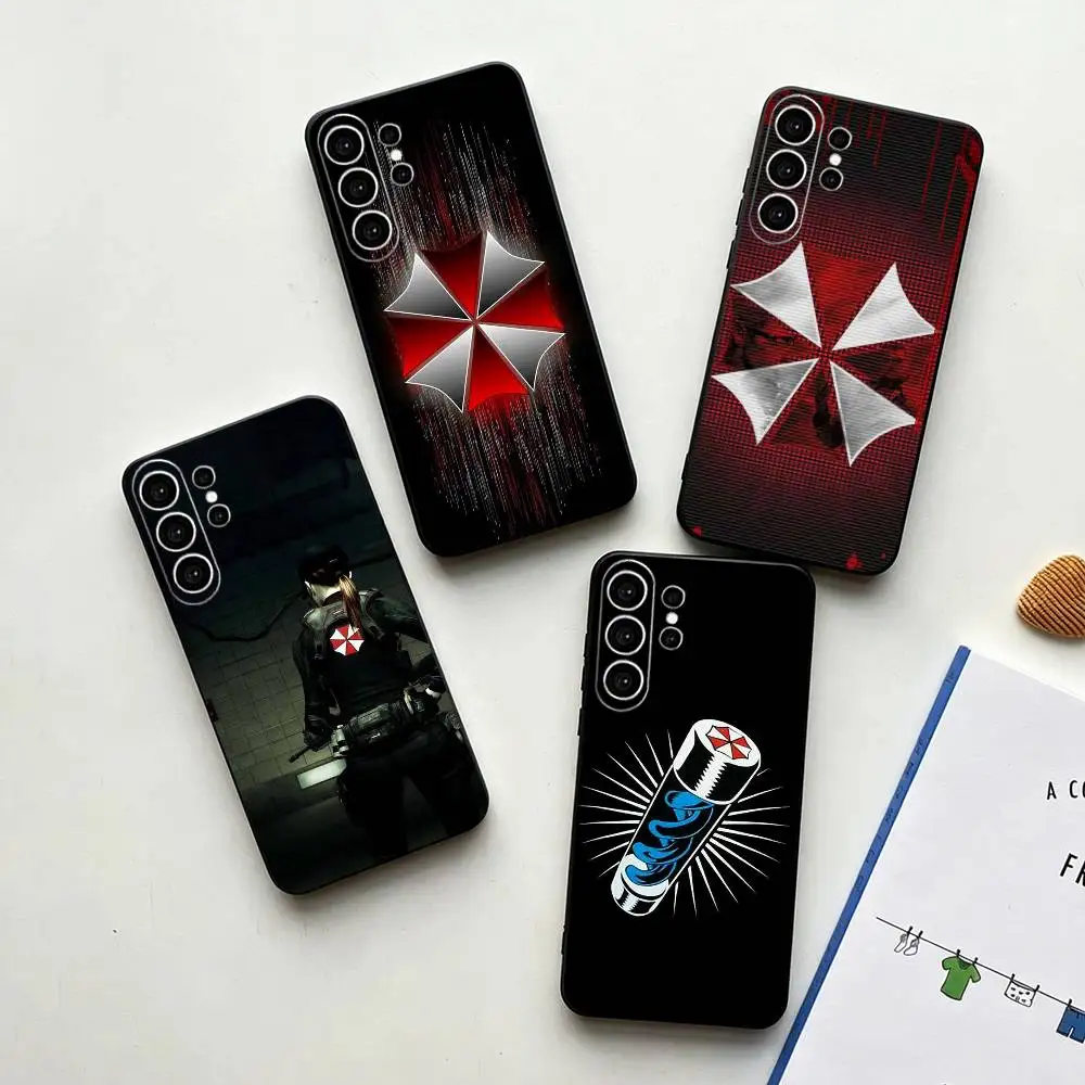 Resident Evil T-virus Umbrella Corporation PhoneCase For SamsungS25,S24,S21,S22,S23,S30,UltraS20,Plus,Fe,Note10,9,5G Black Cover