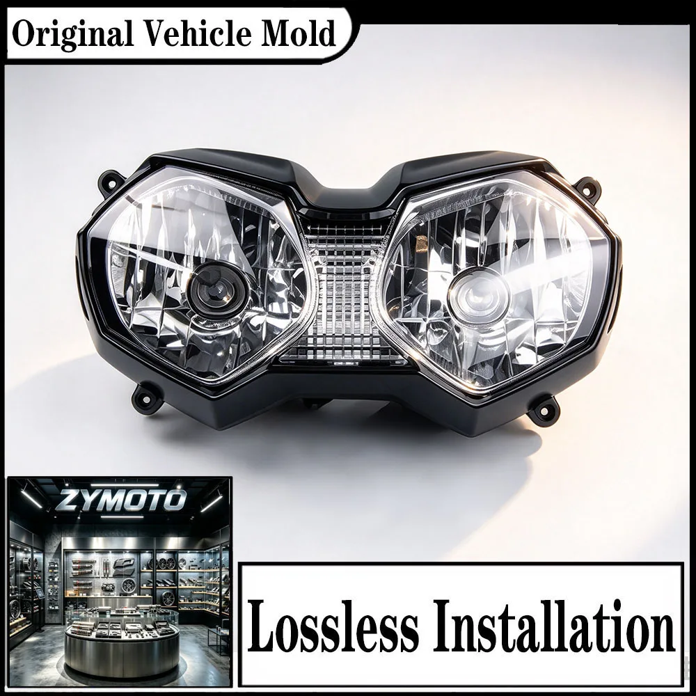For Triumph Tiger 800 1200 Explorer XCA XCX XRX XRT XC XR 2010-2020 Motorcycle Headlight Headlamp Assembly Clear Lens Black