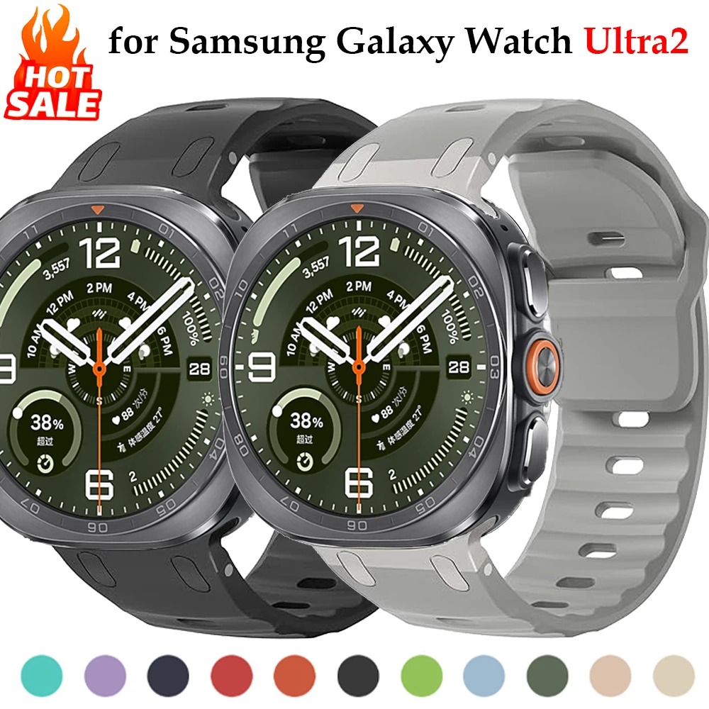 Samsung Smartwatch Ultra Accessories - 金属 + シリコンバンドサムスンギャラクシーウォッチウルトラ 2 アクセサリースポーツ通気性ブレスレットコレアギャラクシー 7