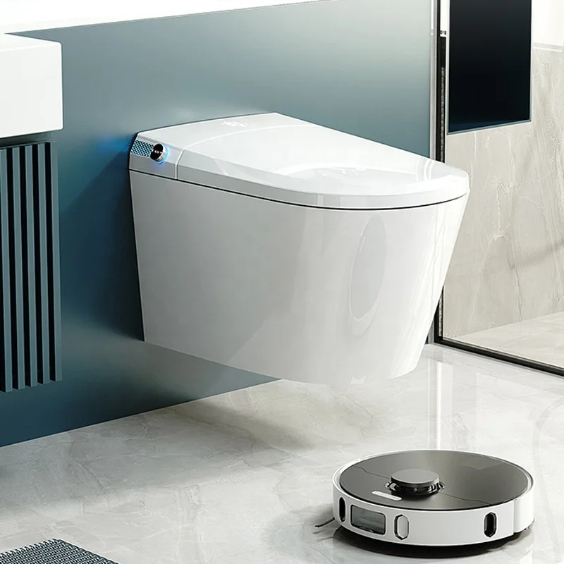 Modern automatic sanitary ware auto open flush intelligent wc commode bidet toilet P trap bathroom wc smart toilet