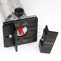 65mm Fixed Trimming Machine 2 In 1 Slotting Bracket Invisible Fasteners Wardrobe Cupboard Panel Punch Locator with Scale