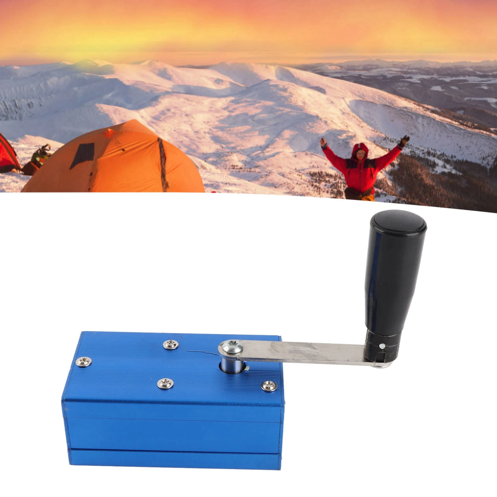 Hand Crank Generator Hand Generator Crank High Power Phone with COB Light for Emergency Survival High Power