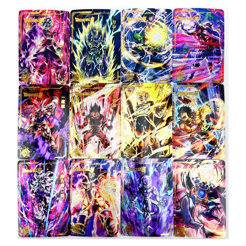 54pcs/set Goku Vegeta Z GT Laser Engraving No.3 Super Saiyan Heroes Battle Card Ultra Instinct Game Collection Cards