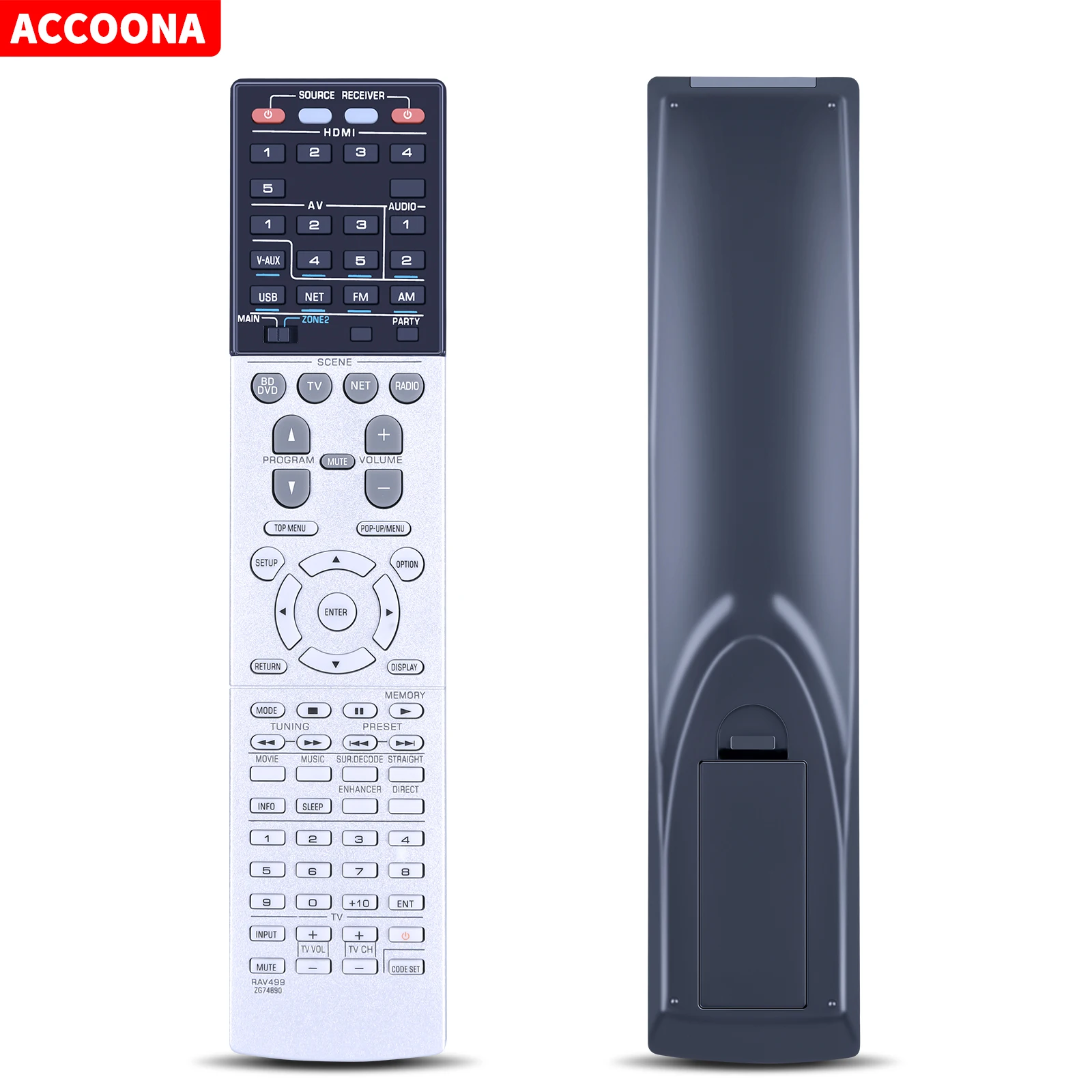 

New RAV499 ZG74890 Remote Control For Yamaha Receiver RX-S600 RXS600