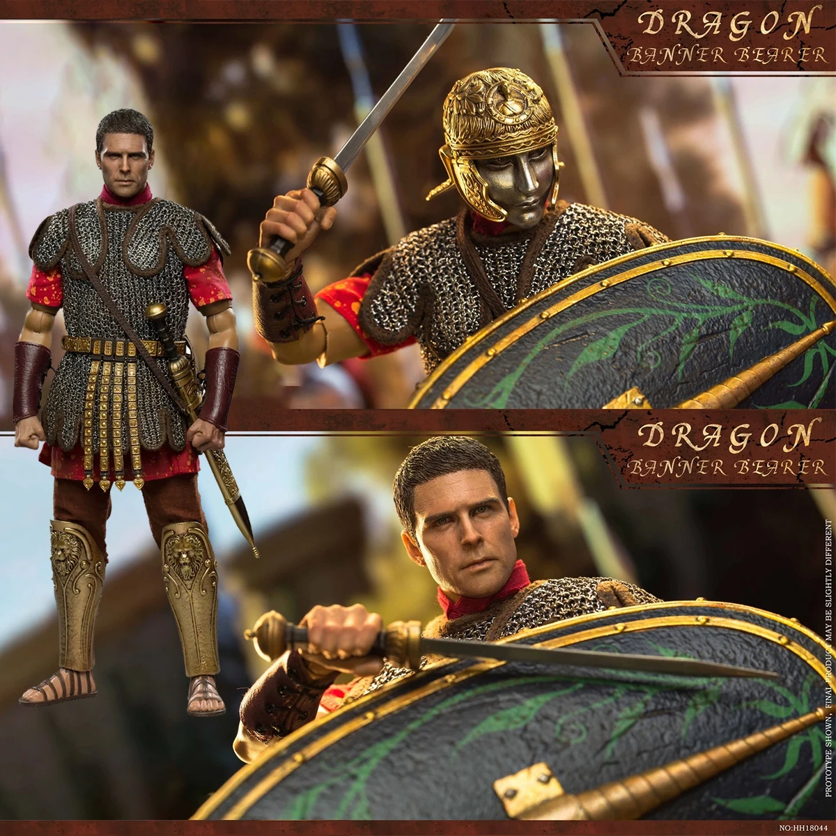 

HHMODEL x HAOYUTOYS HH18044 1/6 Empire Series Dragon Flag Bearer 12Inch Action Figure Full Set Collectible Model Toy