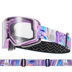 KAPVOE Outdoor Photochromic Ski Snowboard Goggles Women Men Skiing Eyewear Mask Winter Snow Sports Anti-Fog UV400 Glasses New