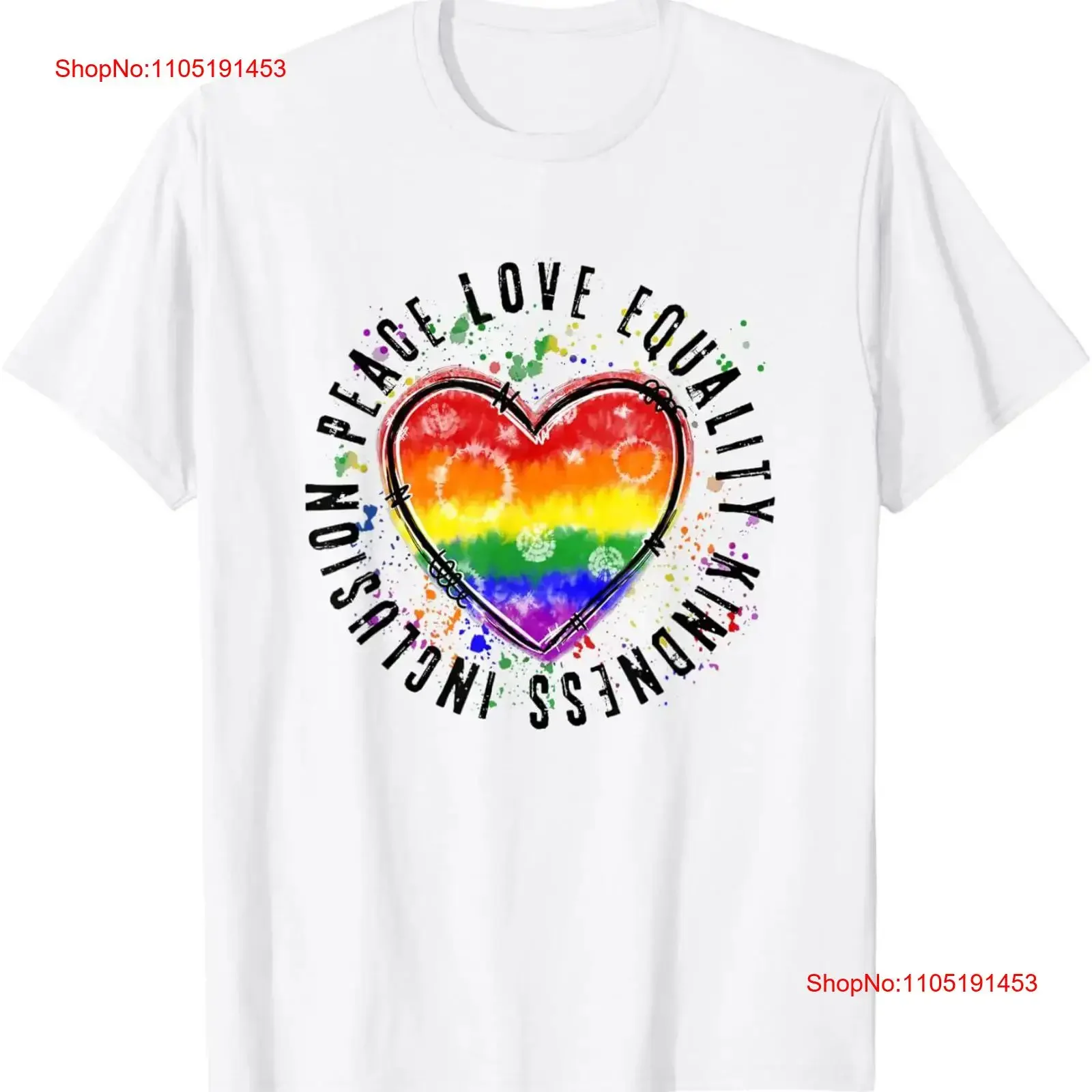 

Футболка Peace Love Equality Tie Dye Rainbow Gay Pride LGBTQ Month, винтажная стираная уличная одежда с графикой, слегка стильная универсальная