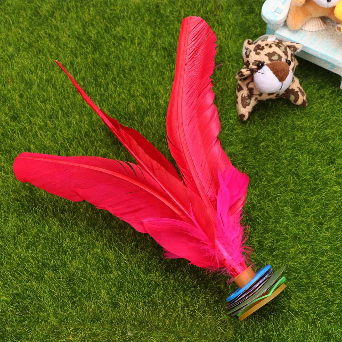 

2Pcs Chicken Shuttlecocks Toy Kicking Game Ideal Indoor Outdoor Exercise Match Multiplayer Students Fun