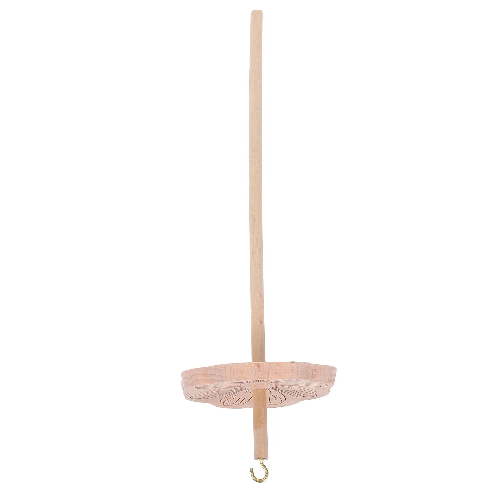 

Wooden Yarn Spinning Wheel Part Hardwood Drop Spindle Top Thread Spindle for Smooth Wool Yarn Production Whorl Driven Mechanism