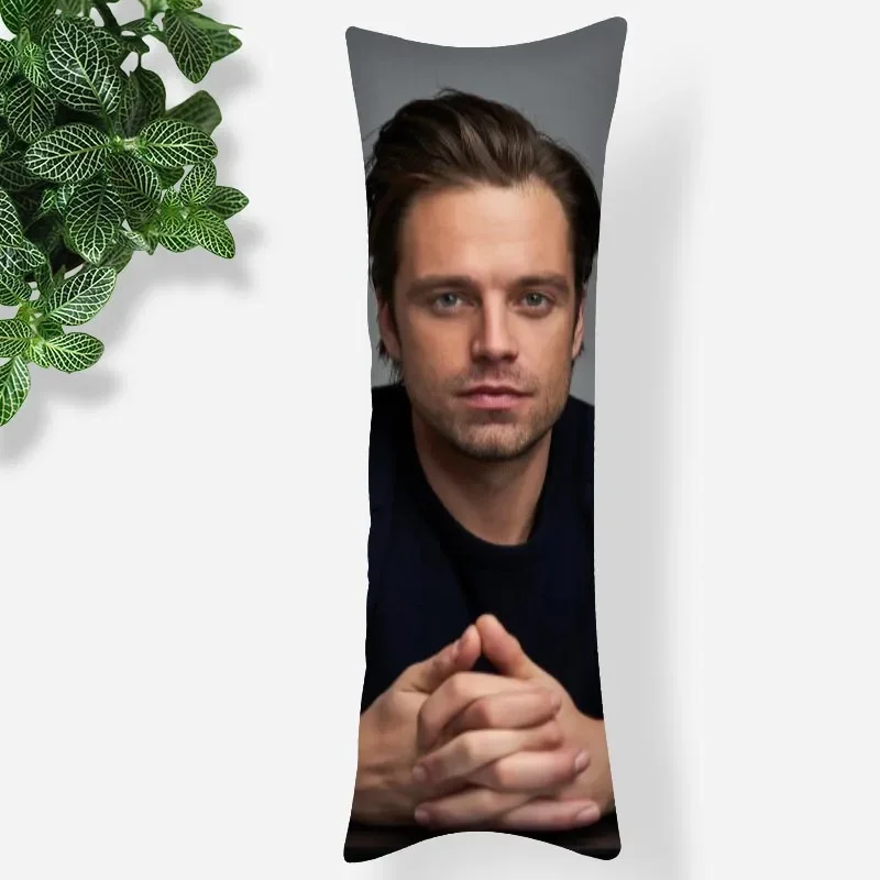 Custom Sebastian Stan Pillow Case 3D Double-Sided Print Smooth Soft Fabric Pillow Cover For Boys Girls Gift 1102