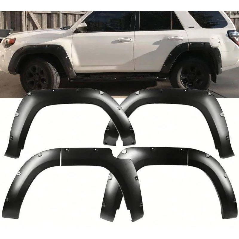Hot Selling Rear Wheel Eyebrows Fender Flares Fit Toyota 4Runner 2016-2024 Body Trim Molding Car Exterior Mod Accessories