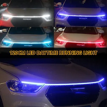 סטריפ LED למנוע הרכב בעל תאורה יומית 12V DRL למנוע הרכב עם תאורה דקורטיבית למנוע הרכב