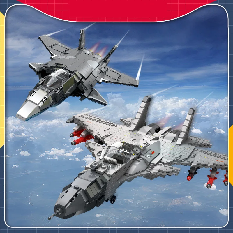 

China Military Modern Airplane Batisbricks Building Block Ww2 J-15/20 Fighter Assemble Model Brick Toys Collection For Boys Gift