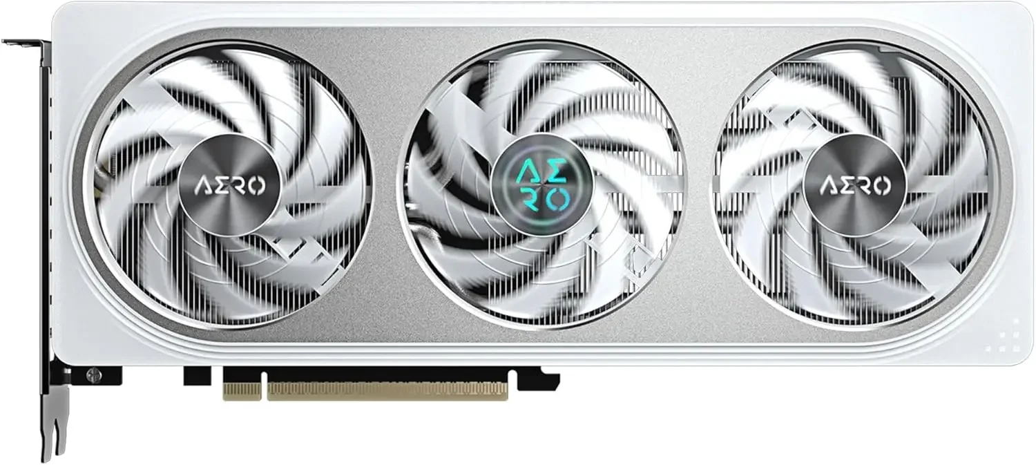GeForce RTX 5060 AERO OC 8G Graphics Card, 8GB 128-bit GDDR7, PCIe 5.0, WINDFORCE Cooling System, Made by NVIDIA, DisplayPort &