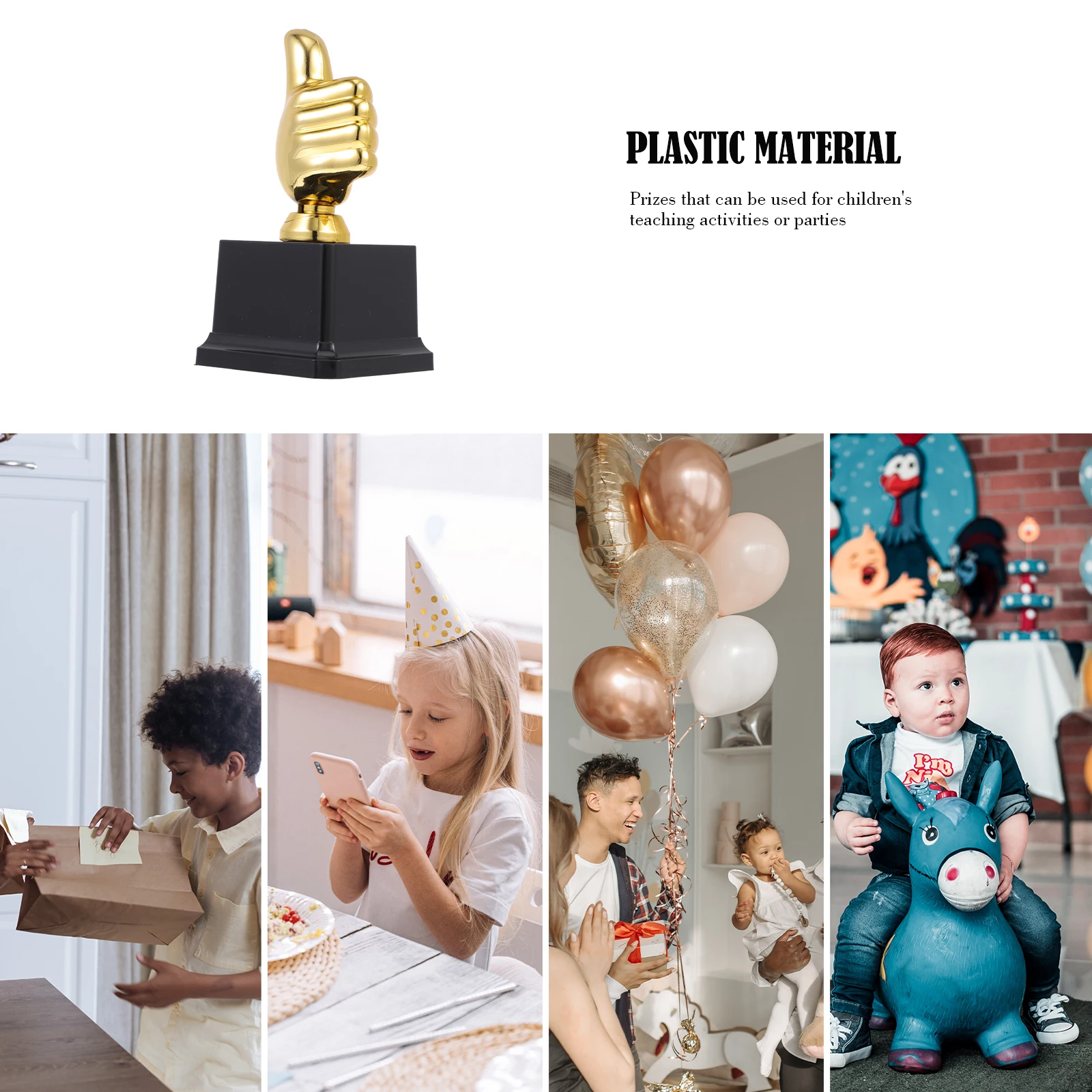 

Big Trophy 3D Plastic Award Medal for Kids Party Birthday Game Favor School Office Competition Prizes Souvenir Plastic