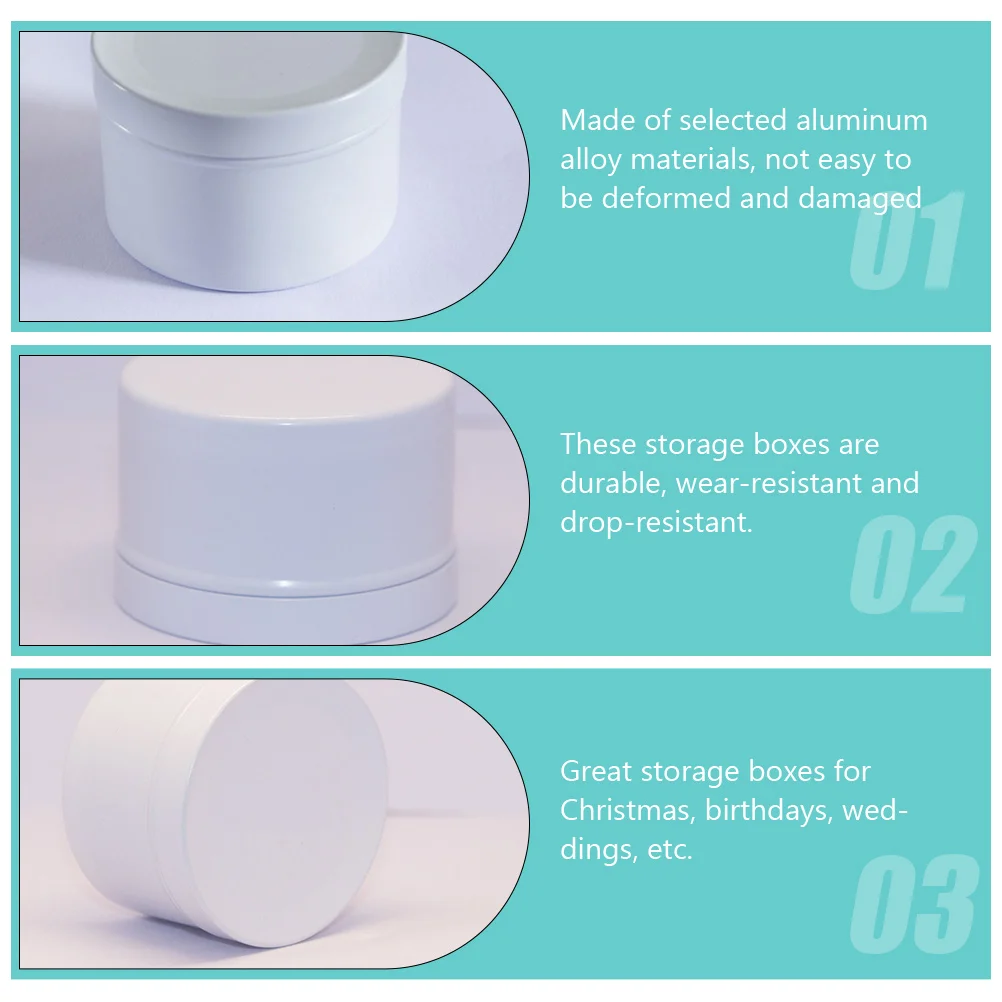 

Aluminum Alloy C Jars Essential Oil Cans Containers Sealed Dustproof Storage Boxes For Gifts Wax Balm Gel