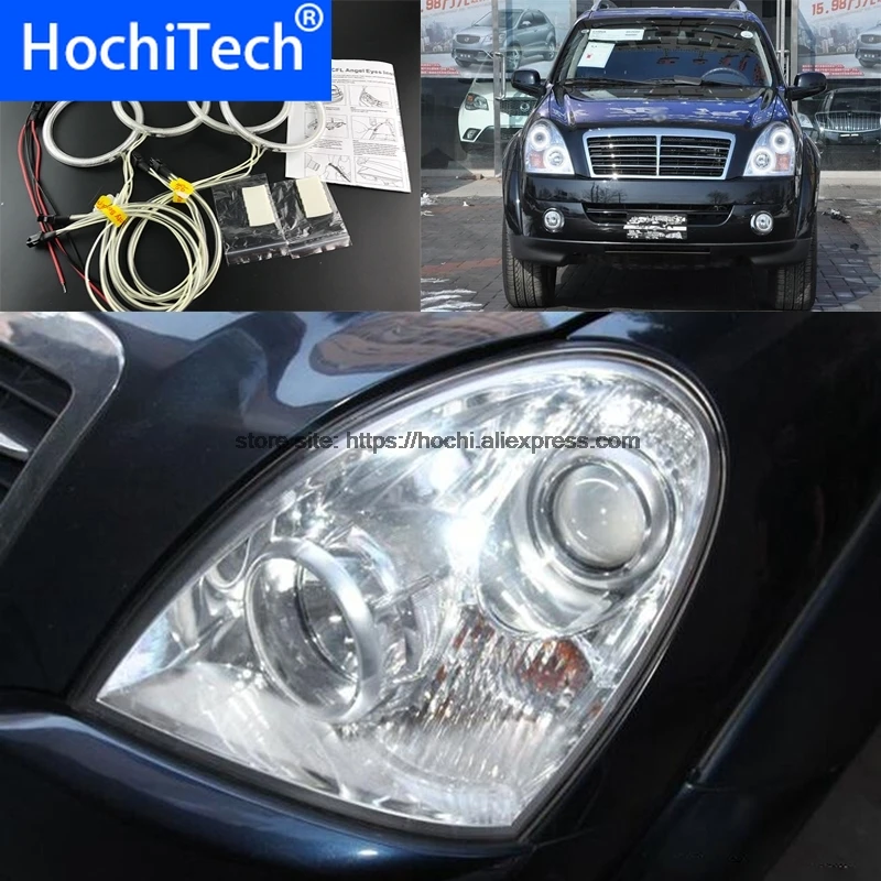 

HochiTech для Ssangyong Rexton 2006–2011 отличный комплект CCFL Angel Eyes, ультра яркая подсветка фар
