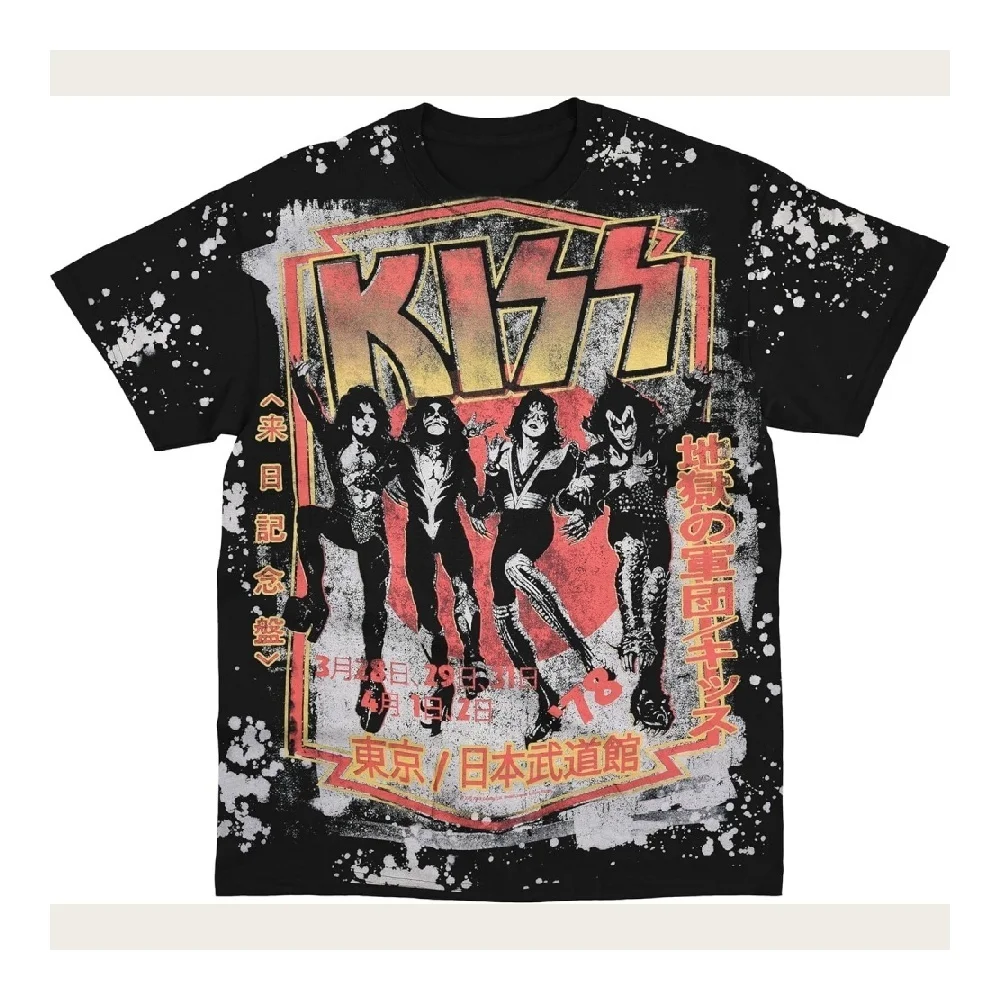 

Футболка с графическим принтом группы Band Tokyo Japan Tour, винтажная, с цифровым принтом по всей поверхности, для мужчин и женщин, с круглым вырезом, с короткими рукавами, спортивный топ, дышащий