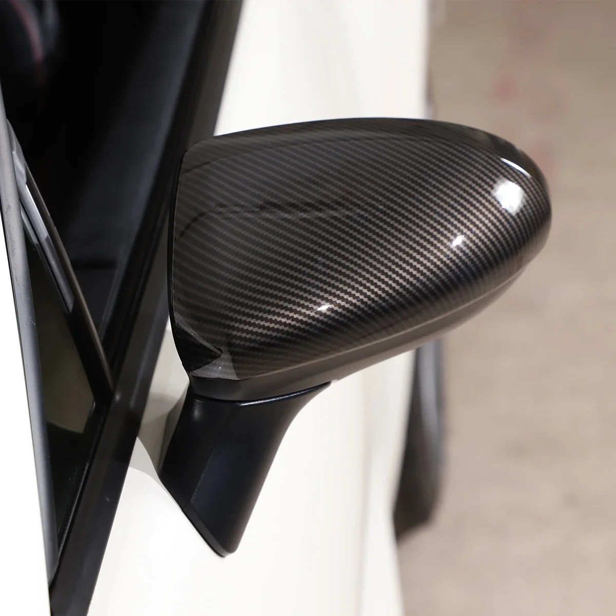 

car styling ABS Carbon Fiber/Black Car Rear View Mirror Cover Stickers car accessories For Subaru BRZ For Toyota 86 2022-2025
