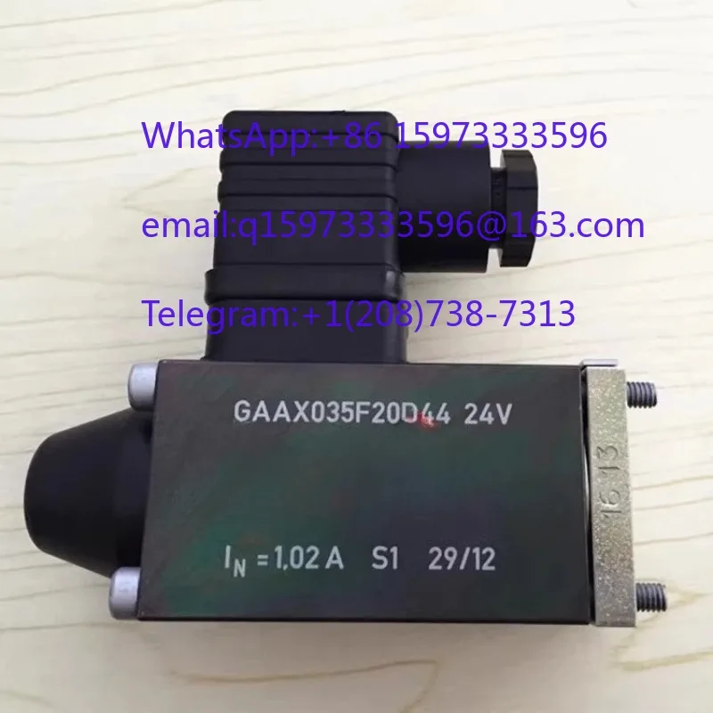24VDC Solenoid Electromagnet GAAX035F20D44 WN1F Disc Valve Head Block