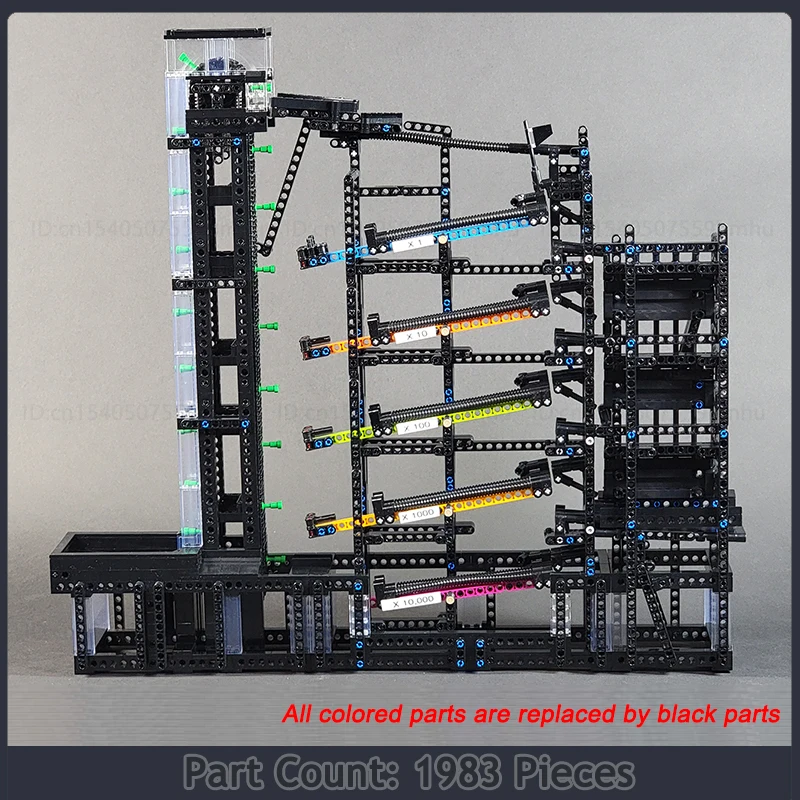 MOC Building Blocks GBC Module Mechanical Ball Counter Motor Machine Technology Bricks DIY Assembly Toys Puzzle Creative Gifts