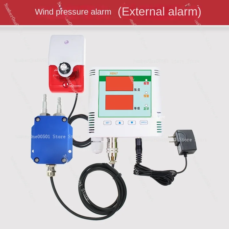 Air Pressure Transmitter RS485 Gas Differential Sensor Pressure Negative Meter 4-20MA Air Duct  Difference