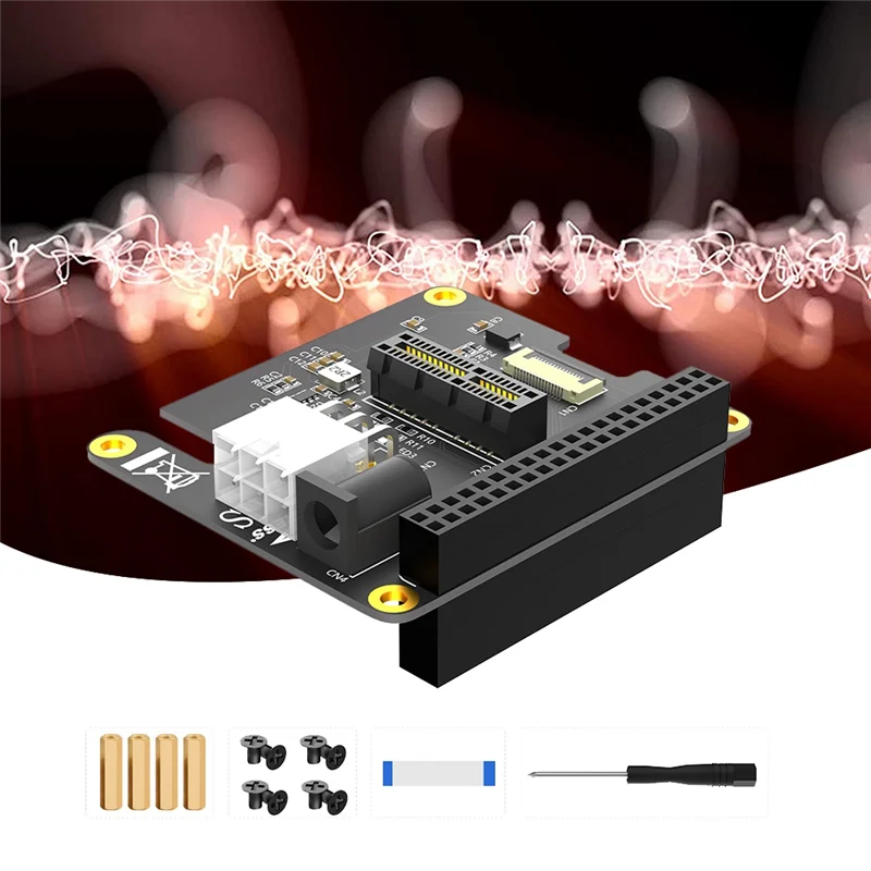 

Classic-для Raspberry Pi 5 Pcie FFC для слота Pcie X1, плата расширения HAT Gen2 Gen3 для Raspberry Pi с 40-контактным разъемом GPIO