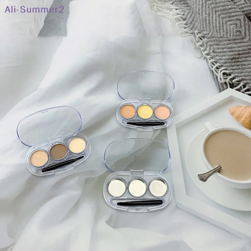 3-in-1 Aluminium Lidschatten-Palette Lippenstift Concealer Make-up Organizer Unterteilungsbehälter Spender DIY Beauty Container