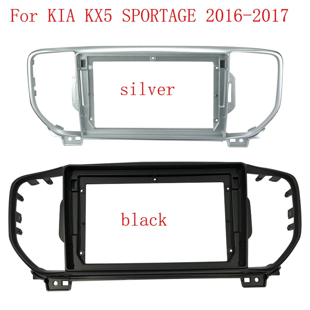 

9-дюймовая автомобильная панель 2din для Kia KX5 SPORTAGE 2016-2017, стерео двойная Din DVD-рамка, установка панели, крепление на приборную панель