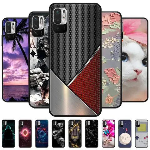 Per Xiaomi Redmi Nota 10 JE Cassa Del Telefono Cool Lupo Leone Della Copertura Posteriore Del Silicone Per Redmi Note10 JE Nota 10JE Guscio Protettivo Coque