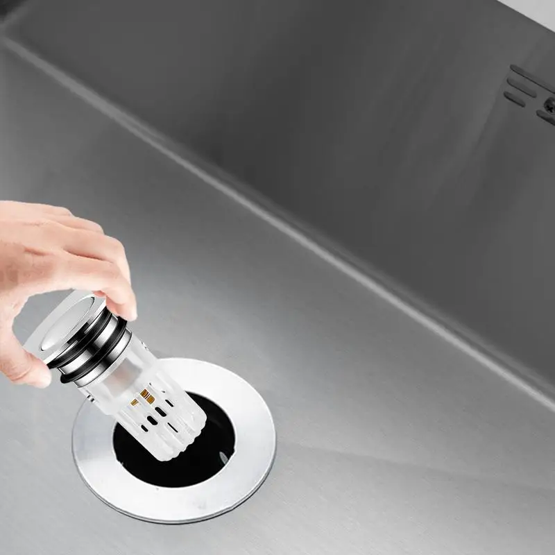 Multi-Function Pop Up Drain Filter, Anti-entupimento, Rolha de pia do banheiro, Lavatório