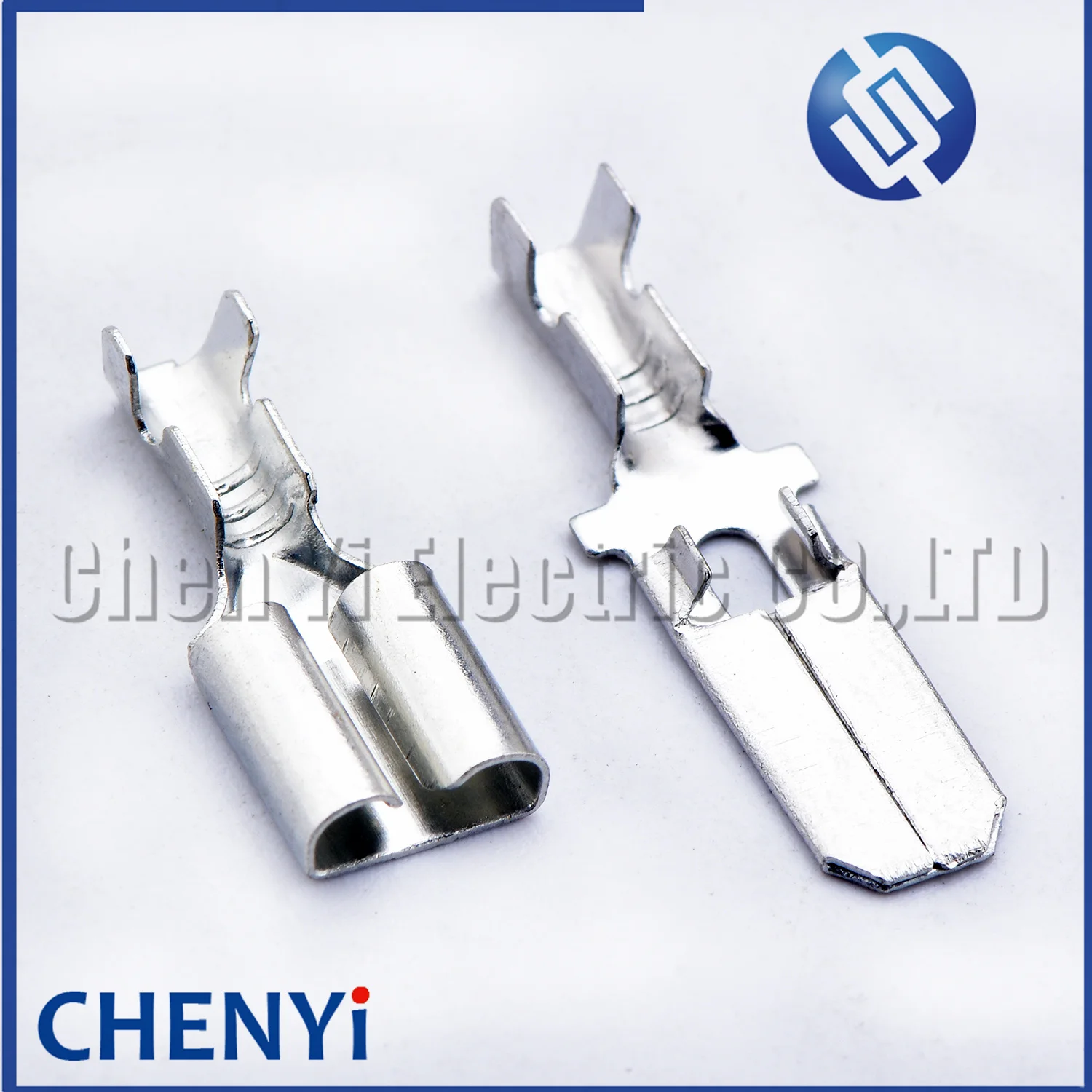 50 Pcs 6.3mm series male female auto wire terminal for connector crimp loose pin Brass tin plating terminals 1500-0080 7116-2641