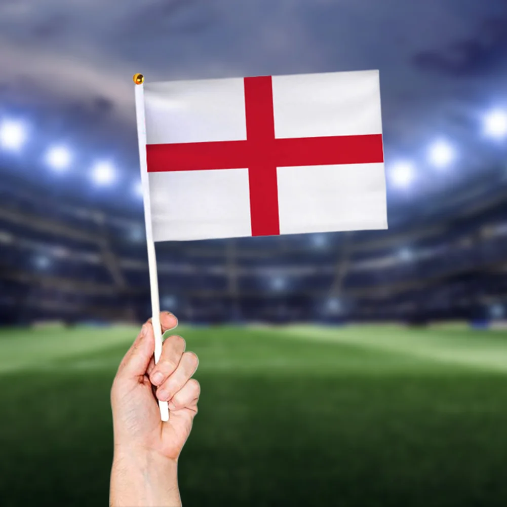 

Набор из 24 международных флагов стран мира с флагштоками для футбола 2024 года, флажки на палочках для декора вечеринок, баров, спортивных клубов