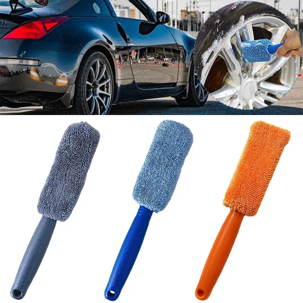 Car Wheel Brush Tire Cleaning Tools Rim Scrubber Cleaner Auto Detailing Brush For Truck Motorcycle Bicycle Home Washing Too N4R9