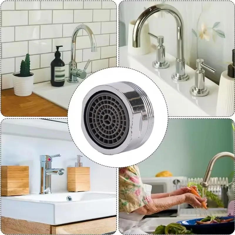 Picture 7: Reusable 24mm Faucet Bubbler Set Splash Proof Water Saving Aeration Universal Easy Install Kitchen Basin Bathroom Home Supply
