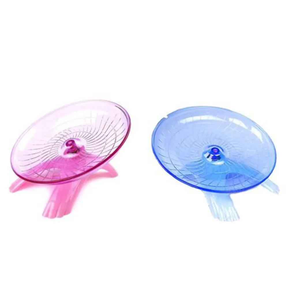 Running Disc Flying Saucer Exercise Wheel Toy for Mice Dwarf Hamsters Pet 18cm