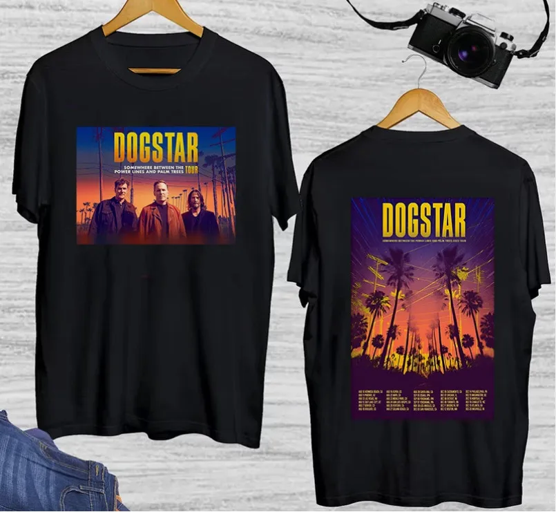 DOGSTAR SOMEWHERE BETWEEN THE POWER TOUR 2 sided T shirt