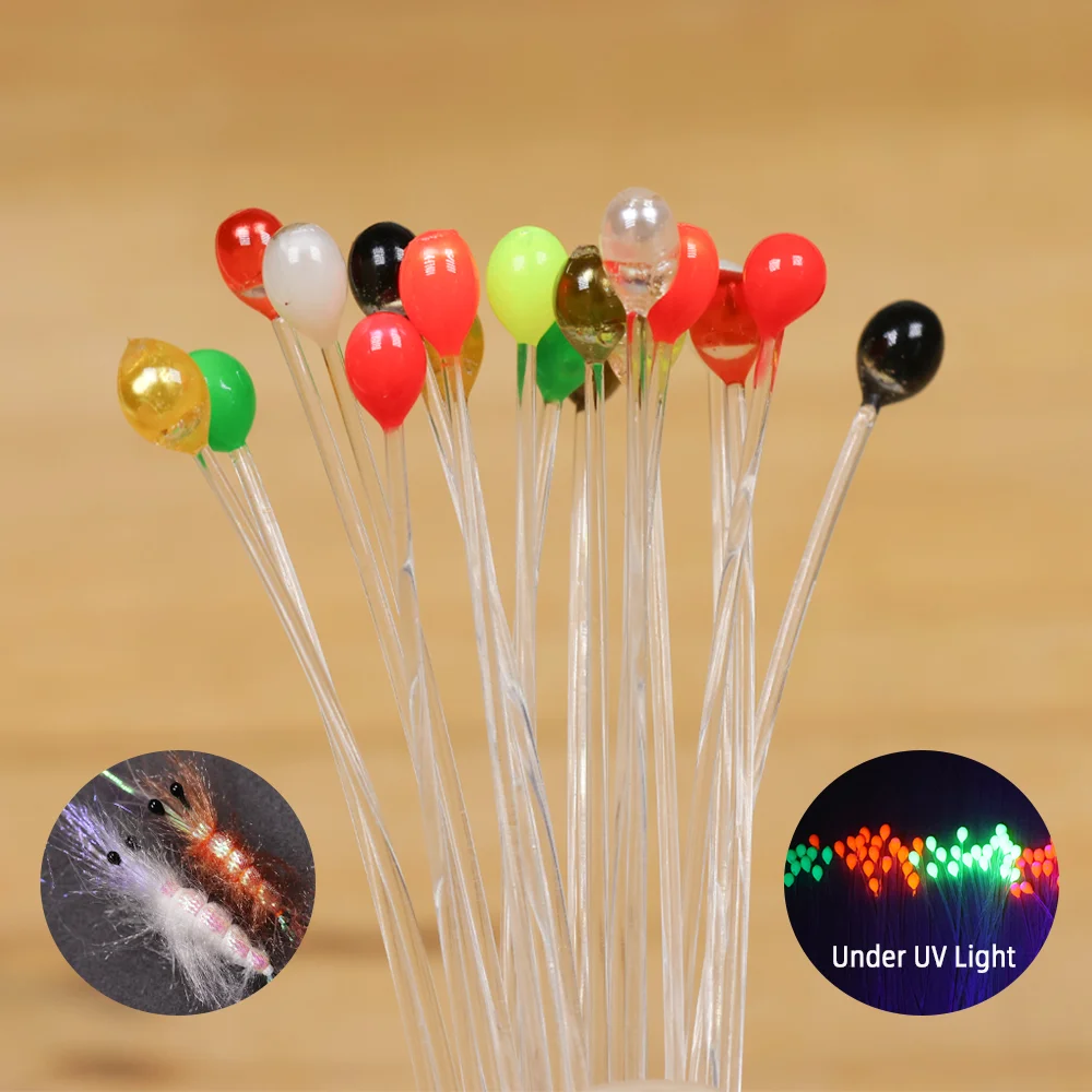 20pcs/40pcs 2mm 3mm Realistic Crab Shrimp Eyes Fly Tying Material for Trout Bonefish Pike Flies Freshwater Sea Fising Lure Eyes