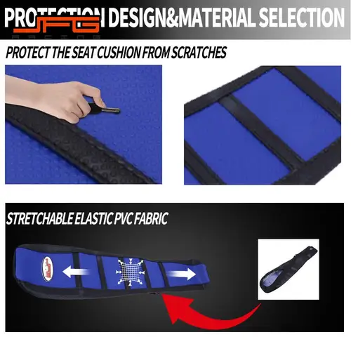 Imagen 2 del producto Funda de asiento impermeable antideslizante diseño de partículas gruesas para YAMAHA YZ85 YZ 85 2002-2017 Dirt Pit Bike motocicletas Accesorios JFG
