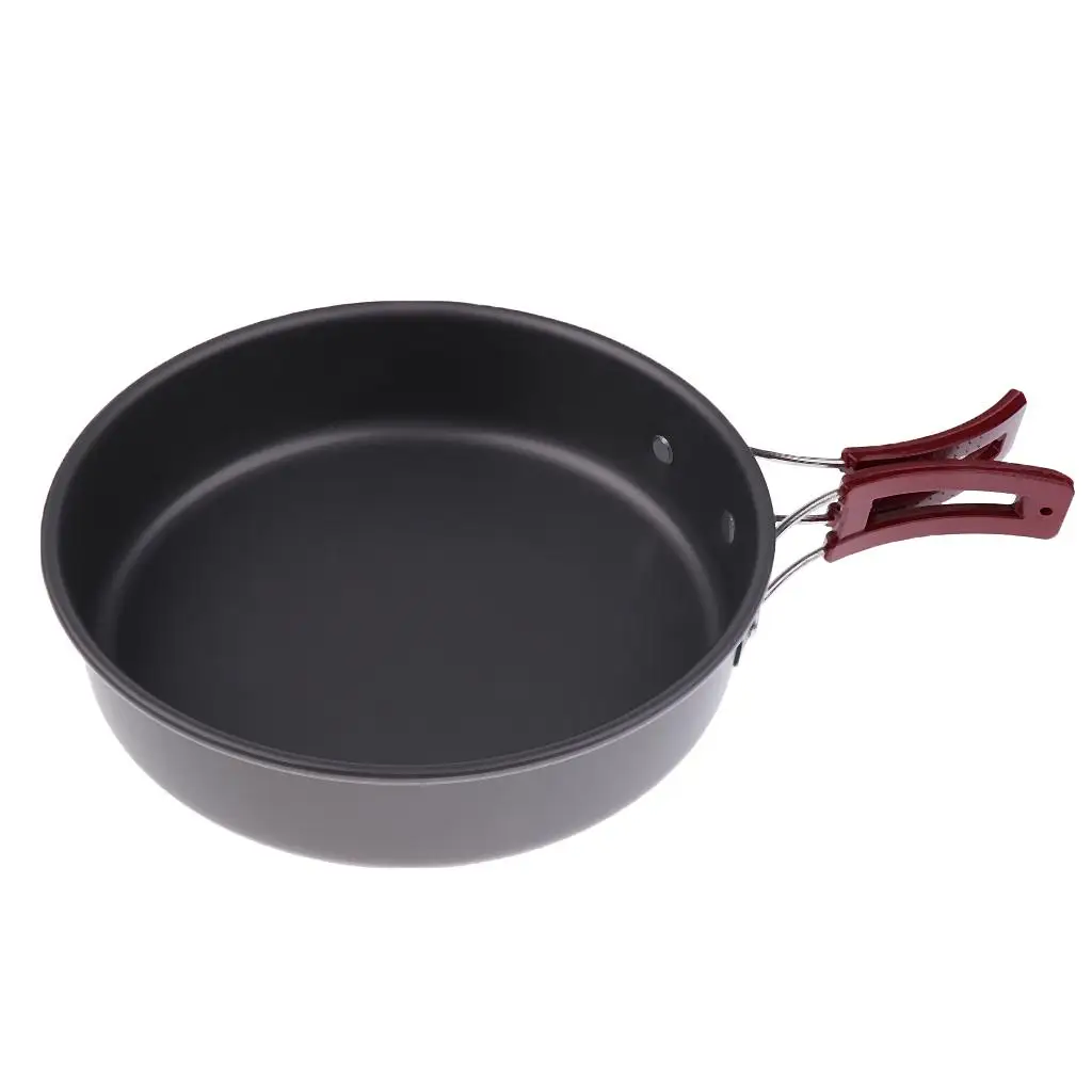 กระทะทอดแบบพกพาแบบไม่ติดกระทะ - Camping Cooking Frying Pan บทวิจารณ์และราคา