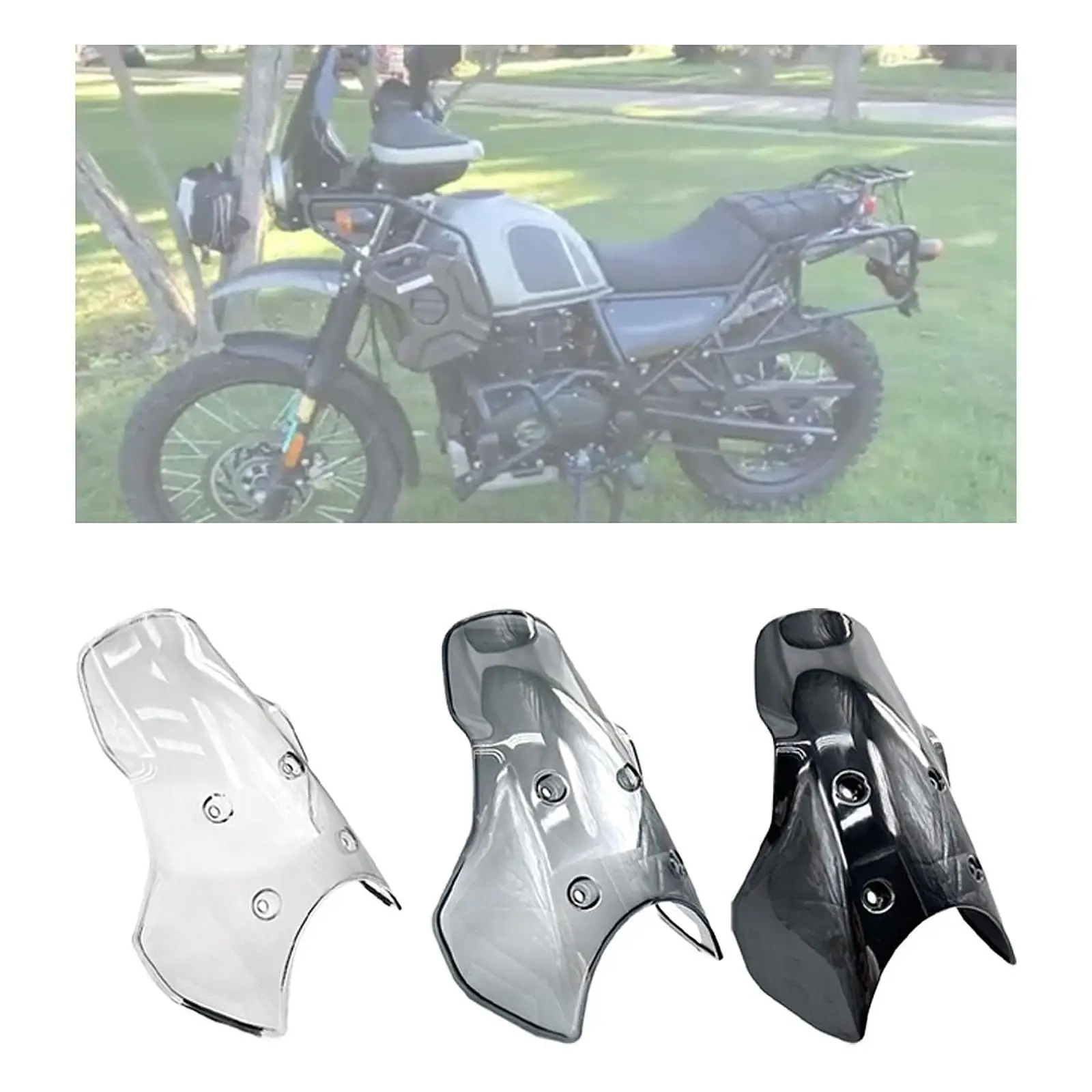 

Motorbike Wind Deflector PC Windshield Enhanced Protection Wind Screen Front Shield for Royal Enfield HIMALAYAN