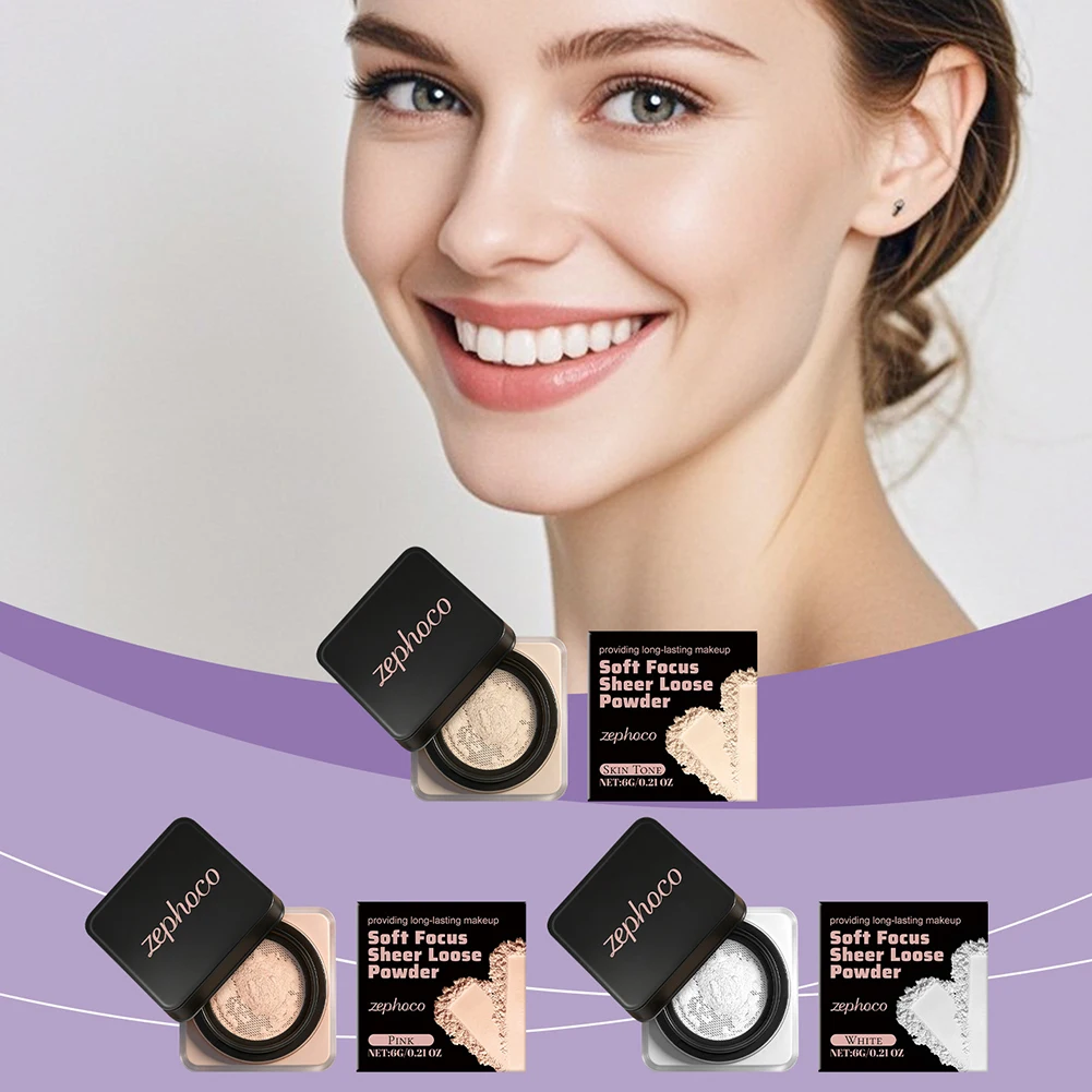 

Baking Setting Powder Beauty Easy-Bake Loose Powder Long Lasting Oil Pore Blurring No Flash-Back Loose Powder Everyday Makeup