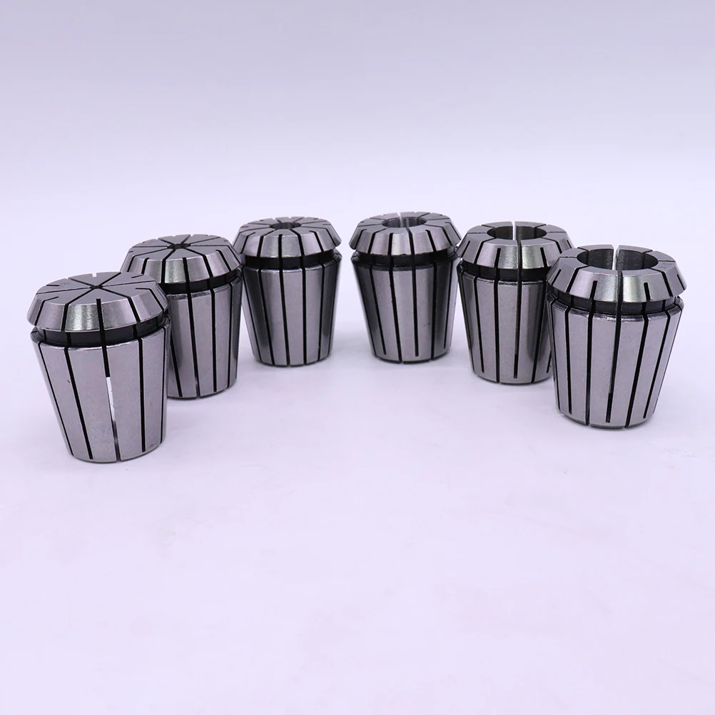 

6 Pcs Milling Tool Spring Collet Chuck for Lathe Clip Clamping Range Engraving Machine
