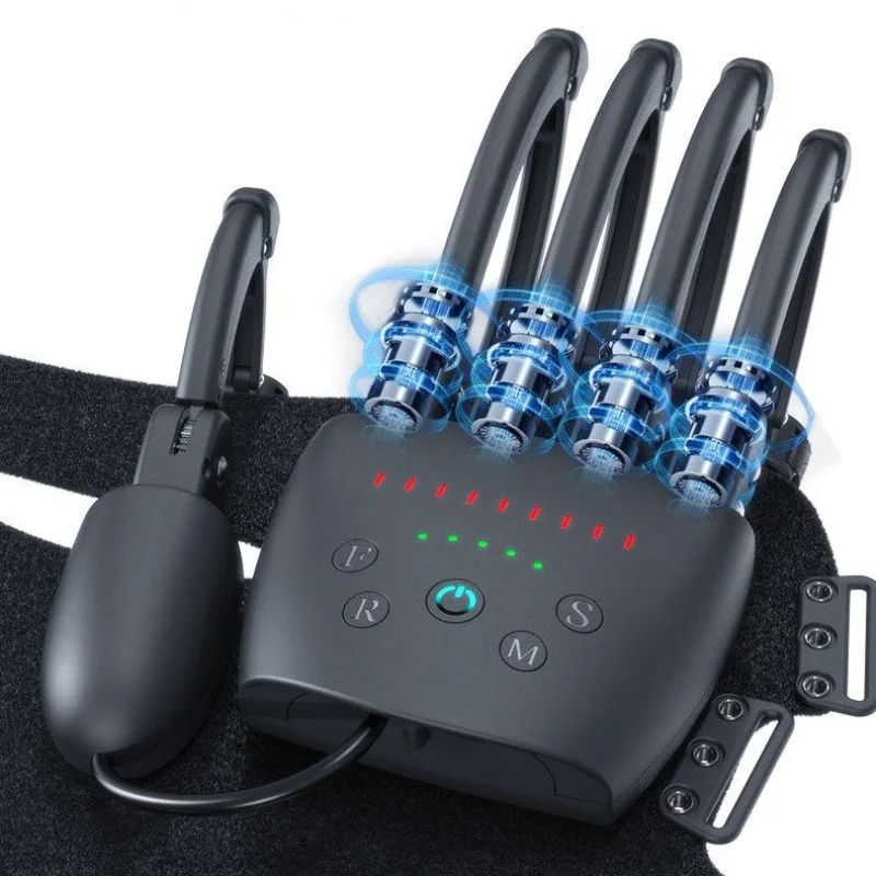Robotic Hand Gloves Rehabilitation Therapy Stroke And Hemiplegia Exoskeleton Robot Gloves Finger Training Equipment