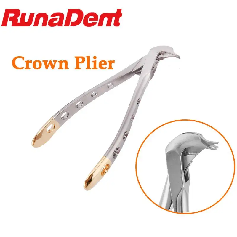 

Dental Crown Breaking Forceps Tooth Crown Remover Plier Dental Root Elevator Broken Crown Remover Surgical Dentist Tools