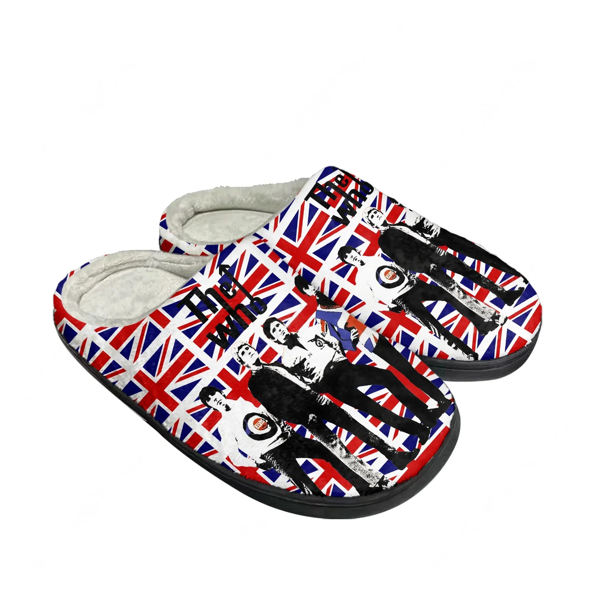 Pantuflas familiares The Who Cotton Shoe para hombres, mujeres y adolescentes, pantuflas personalizadas de alta calidad, pantuflas cálidas informales para interiores, pantuflas personalizadas