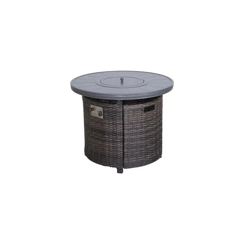 

25 дюймов В x 32 дюйма Ш алюминиевый пропановый уличный стол для костра — стильная и прочная газовая каминная камера для патио, сада, кемпинга и улицы