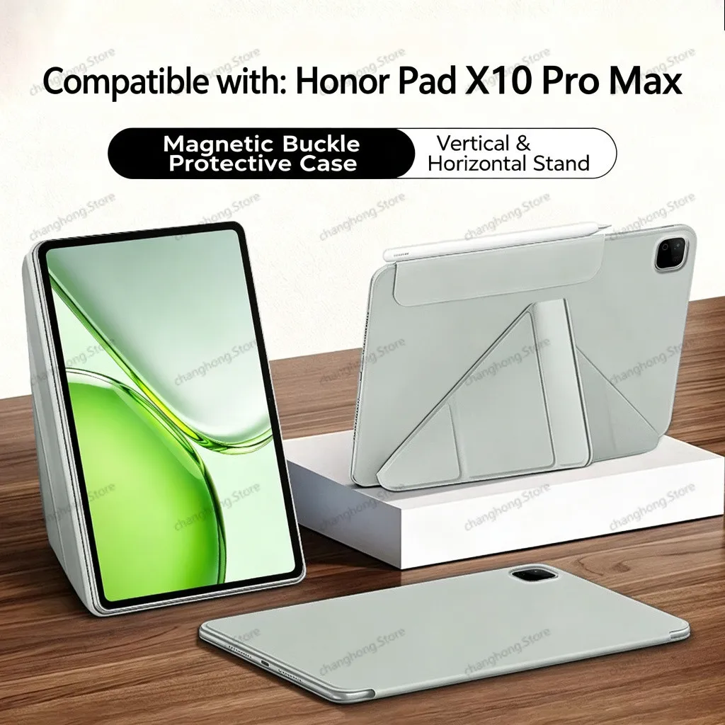 For Honor Pad X9b Max 13 inch 2026 YAG-W09 Cases Soft Back Cover Multi Angle Fold Stand Smart Funda For Honor Pad X9 Max 13