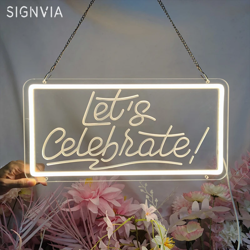 

Romantic Celebrate LED Neon Sign Business Adjustable Neon Light for Party Bar Restaurant Bedroom Hotel Wall Decoration Neon Lamp