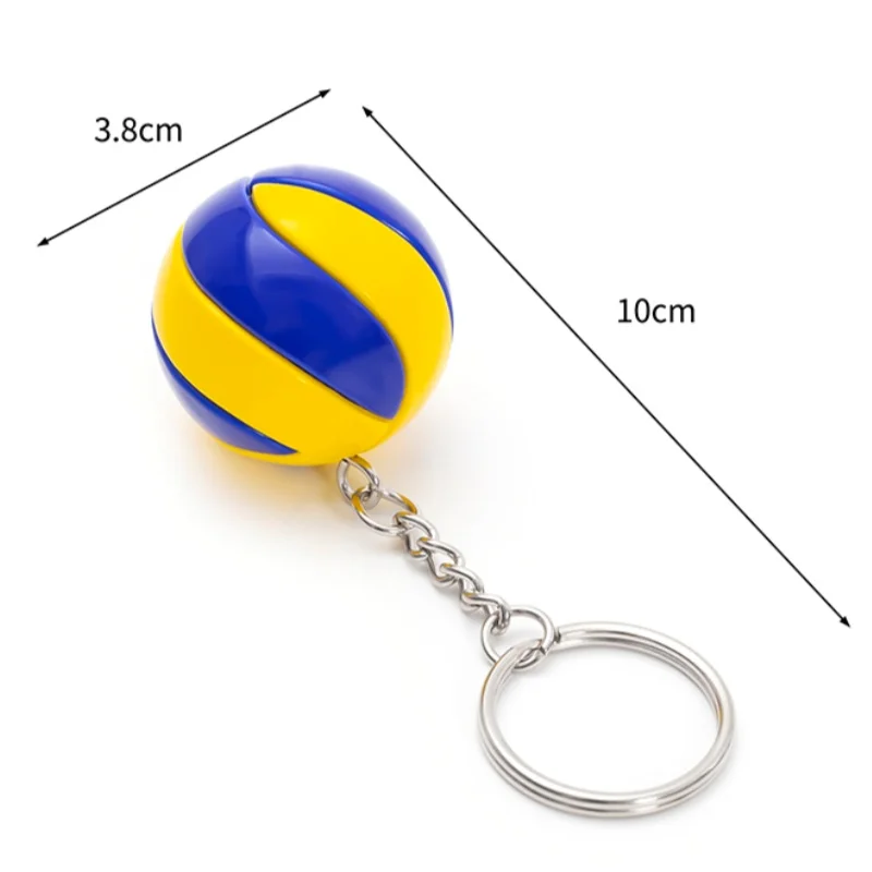 Volleyball-Schlüsselanhänger – verschiedene Farben – Sport-Souvenir, Volleyball-Partygeschenke, Taschendekoration, Schlüsselanhänger für Rucksäcke, Autoschlüssel – Detail 5